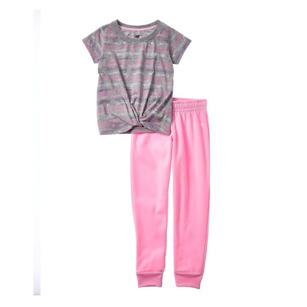 New Balance Girls  2Pc T-Shirt & Jogger Set